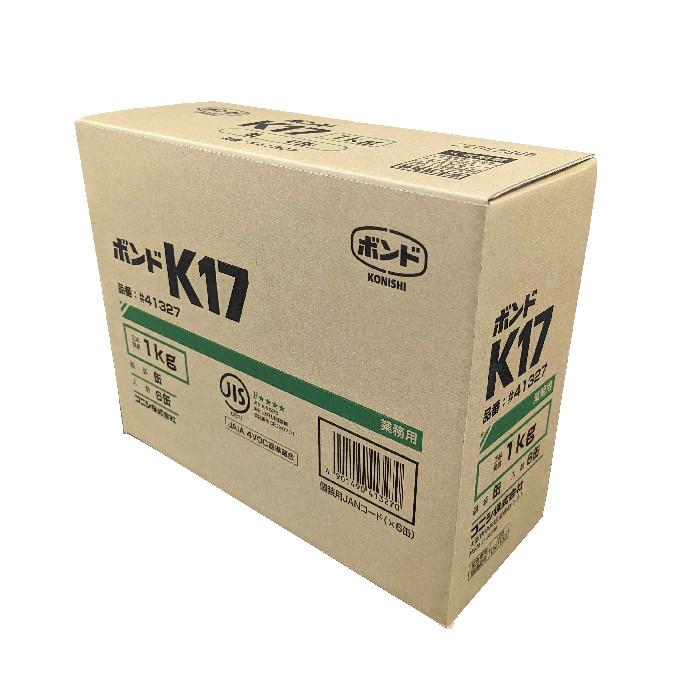 コニシ ボンド K17　1ｋｇ　6缶入1箱　ボンドヘラ付6枚付き　＃41327 | 