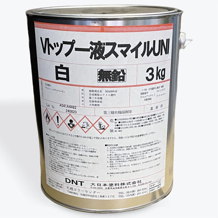大日本塗料　Vトップ一液スマイルユニ　白　艶有　3kg　ホワイト |  | 01