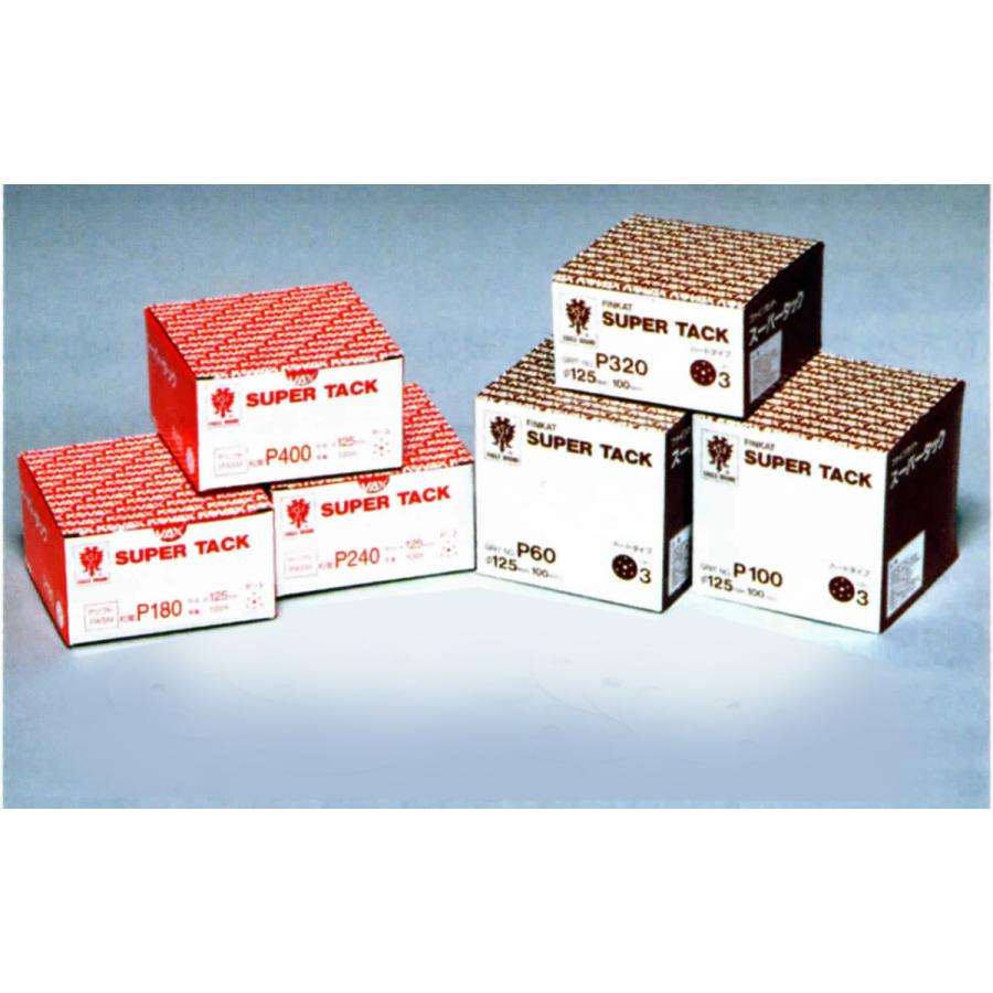 コバックス　スーパータック　Ｐソフト　P-240　穴有り　125mm　100枚入り　マジック式サンドペーパー　丸形　ディスク　ジスク　円形　125Φ 523STD3 |  | 01