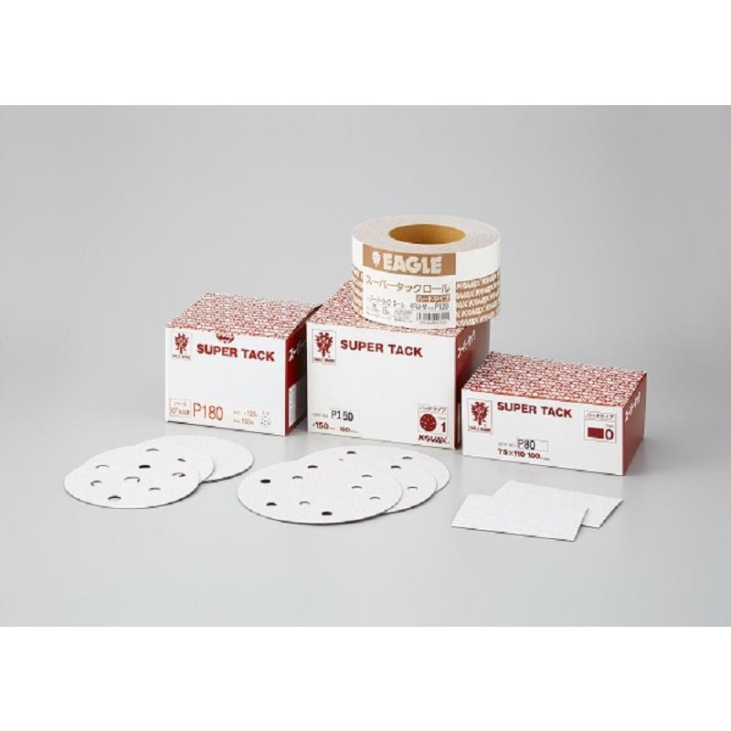 コバックス　スーパータック　ハード　Ｐ220　角形　穴無　100ｍｍｘ180ｍｍ　100枚入り　マジック式サンドペーパー　Ｐ-0　4415　ワシ印 |  | 01