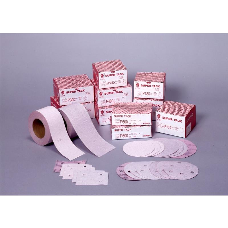 コバックス　スーパータックロールＰソフト　P60　100ｍｍｘ15ｍ　マジック式サンドペーパー　2546　ワシ印 523STR1 | 