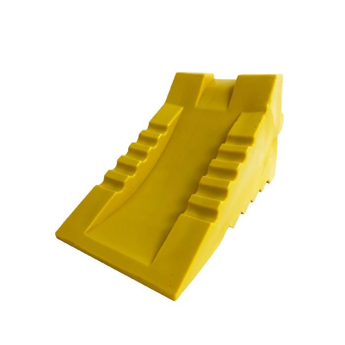 大自工業　プラスチック　タイヤストッパー　イエロー　FT-24　大型車用　 | 