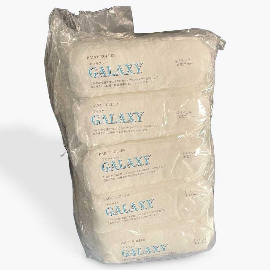 ギャラクシースモールローラーのみ　6インチ　150ｍｍ　毛丈25ｍｍ　白　10本　エターゴ | 