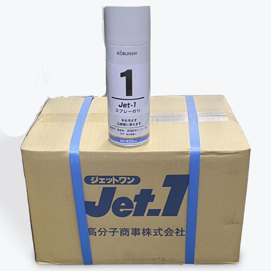 昭光ハイポリマー　JET-1スプレー420ml　20本（1ケース）ジェットワンスプレー　KOBUNSHI スプレー糊　高分子商事　 |  | 02