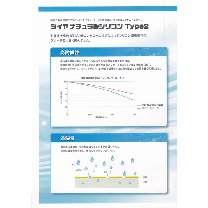 ダイヤ ナチュラルシリコン Type2 白 淡彩色 中彩色 14kgセット ダイフレックス　主材12kg+硬化剤2kg （代引き不可） |  | 01