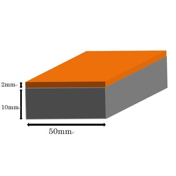 ならし用バッカーのり付き　厚み12mm×幅50mm×長さ90cm　オレンジ　仕上げ用バッカー　12ｘ50ｘ900ｍｍ　50mmに糊付き |  | 01
