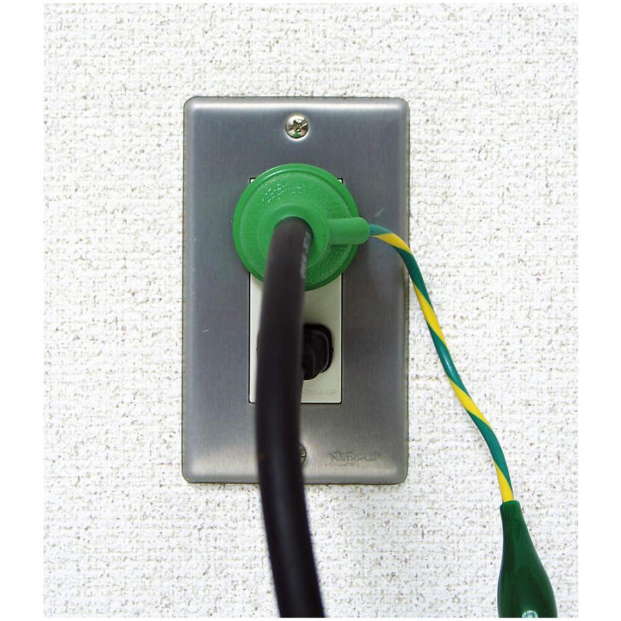 防雨ブレーカー付ポッキン延長コード　1ｍ　PBW‐EK‐N　日動工業　単相100V　屋外用　アース付き　3口　防雨ポッキン延長ブレーカ 過負荷漏電保護兼用　　 | 日動工業 | 01