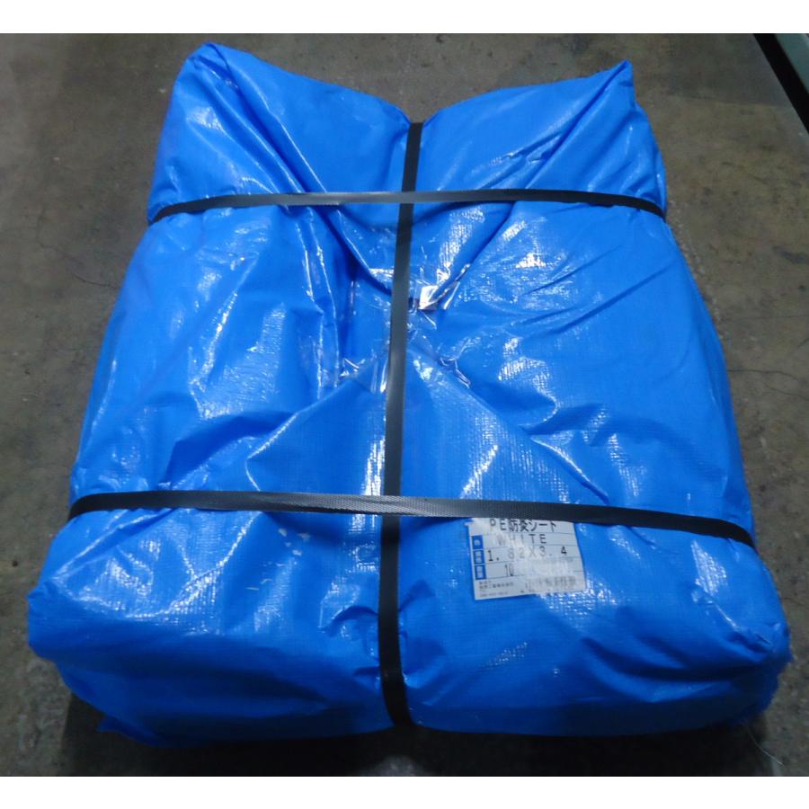 PE 防炎シート　白　1.82ｘ3.4ｍ　防炎２類　10枚セット　ハトメ30cmピッチ　萩原工業　ホワイト　1間×2間 |  | 01