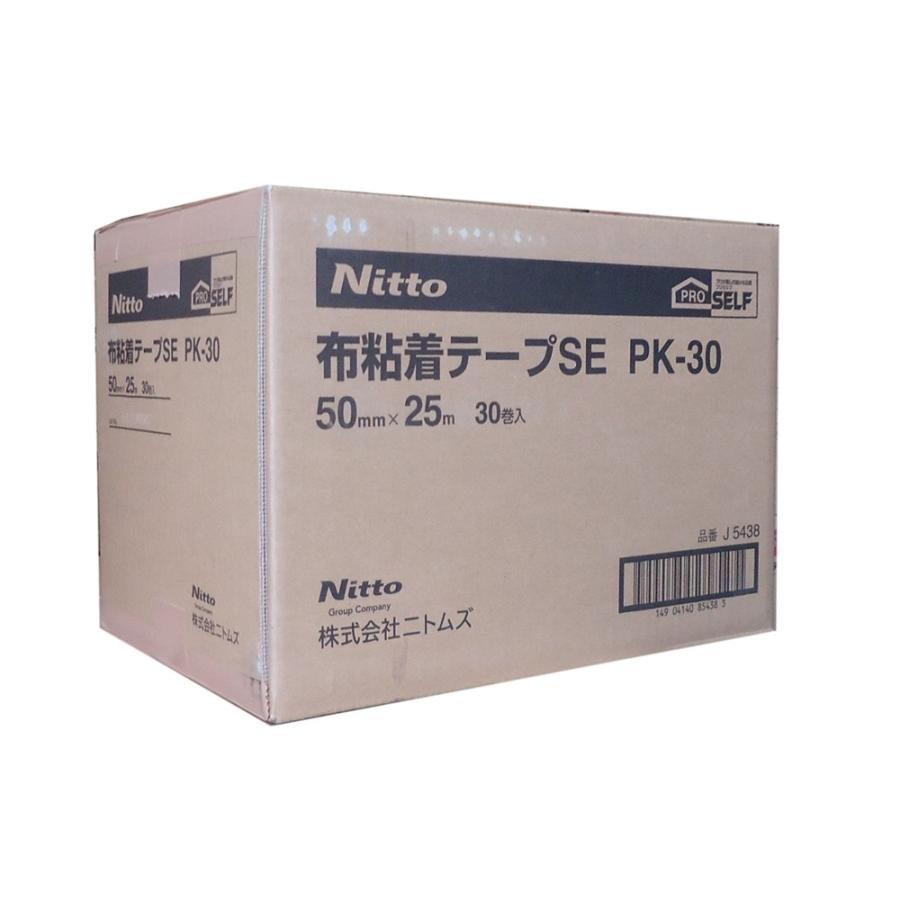 ニトムズ　布テープSE　PK-30（J5438)　茶色　50mm×25m　30巻（１ケース） | 