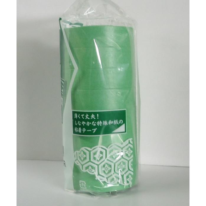 リンレイ NO.138 緑 15mm×18m　80巻入（小箱）　葉月 和紙粘着テープ　マスキングテープ |  | 01
