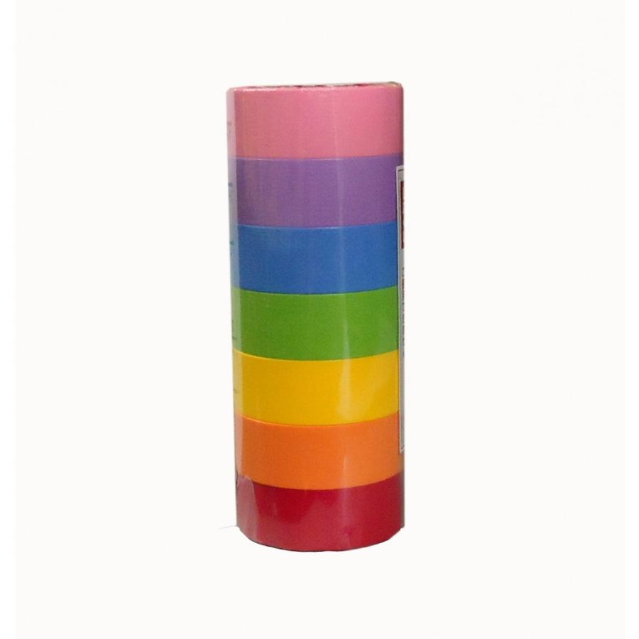リンレイ　レインボー和紙マーキング　18mm×12m　70巻入（小箱）七姫　7色　マスキングテープ |  | 02