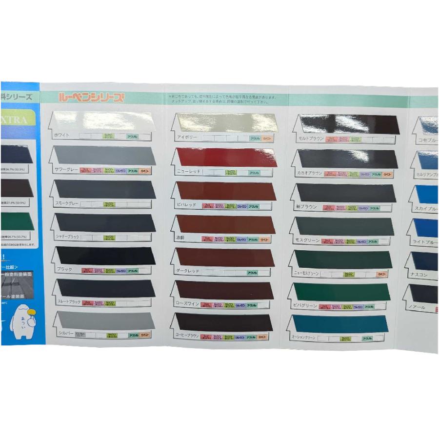 大日本塗料　ルーベン色見本　屋根ペンキ色見本　速達便にて出荷　【代引き不可】 |  | 02