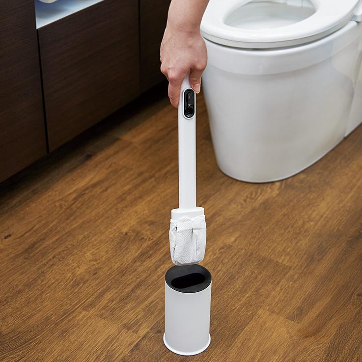 テラモト　タッチレストイレクリーナー1個と　流せるトイレ用ウェットシート30枚入り２個付きセット　※ウエットシートはそのままトイレに流せる | テラモト | 06