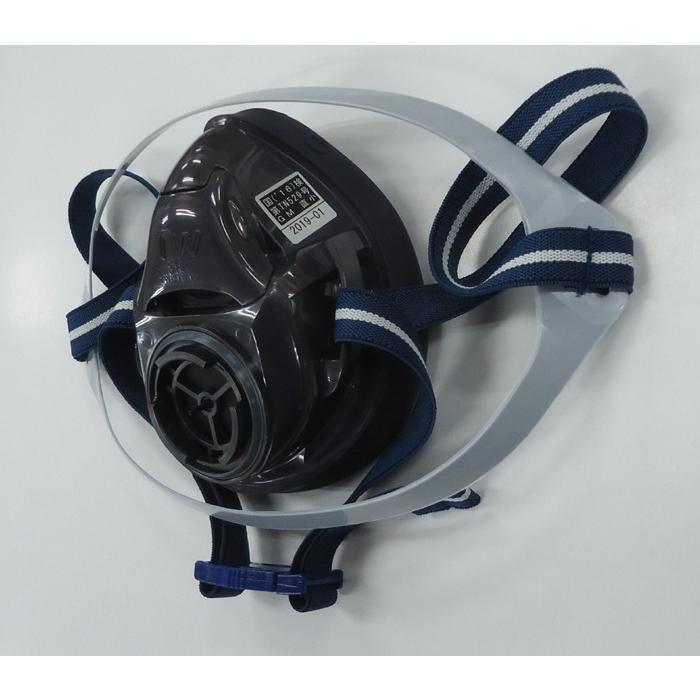 シゲマツ　TW01　BK　ブラック（烏羽色）　Mサイズ（普通サイズ）　取替え式防毒・防じんマスク　本体のみ（吸収缶・防塵用ろ過剤はついてません）　重松製作所 |  | 01