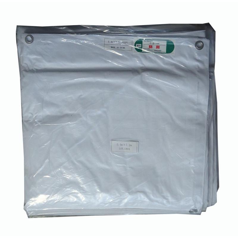 白防炎シート　5.４ｘ7.2ｍ　2枚入　耐寒剤入り　平均重量10kg　450ｐ　３ｘ４間　防炎シート　ホワイト　5.4ｍｘ7.2ｍ |  | 01