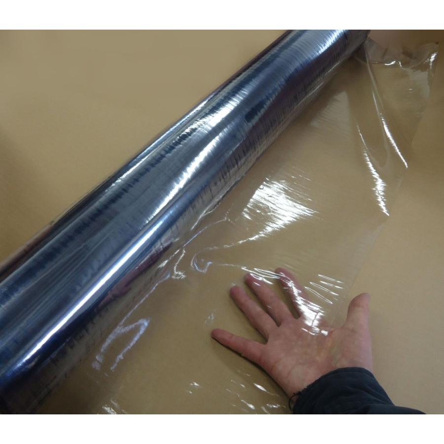 アキレス　透明ビニールフィルム　0.2mm×91.5cm×50ｍ (0.2x915mmx50m)　ビニールシート　　透明青味 |  | 02