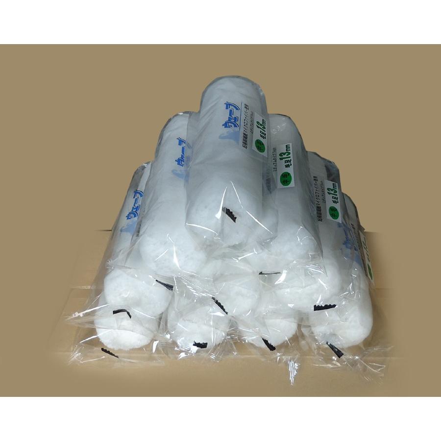 むさし　ウェーブミディアムローラー　中毛　7吋　 白色　毛足13mm　10本入　ウエーブミデアムローラー　７インチ　毛丈13ｍｍ |  | 01