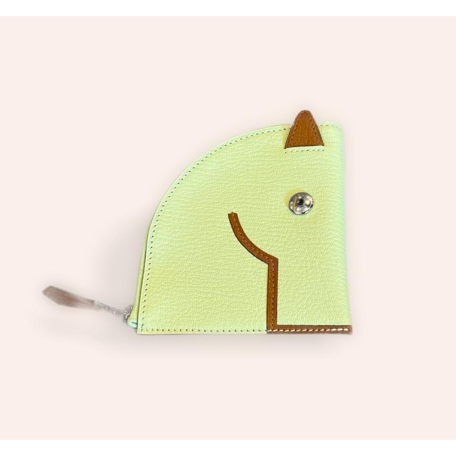 新品 エルメス パドックコインケース カード エルメス レディースファッション ライム パドックコインケース Constantina H 1011