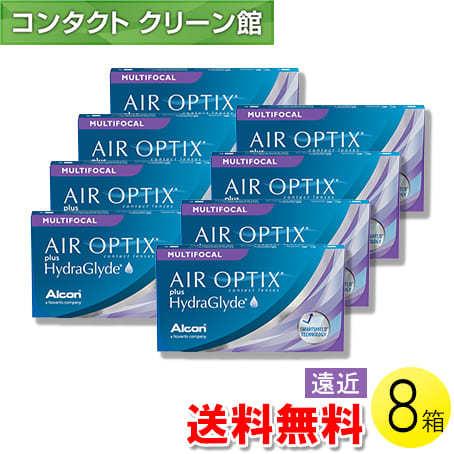 エアオプティクス プラス ハイドラグライド マルチフォーカル 6枚入×8箱 / 送料無料