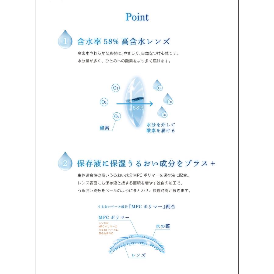 コンタクトレンズ ワンデー UVクリスタ プラス 30枚入り 1箱 アイミー 30400BZI00013A01 送料無料  一日使い捨て｜contact-kozou｜03