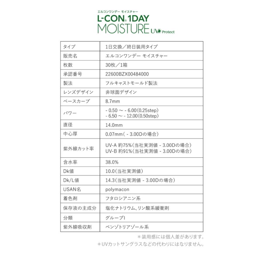 コンタクトレンズ 1DAY エルコンワンデー モイスチャー 30枚入り 12箱 一日使い捨て 最安挑戦 22600BZX00484000 L-CON 1DAY MOISTURE｜contact-kozou｜07