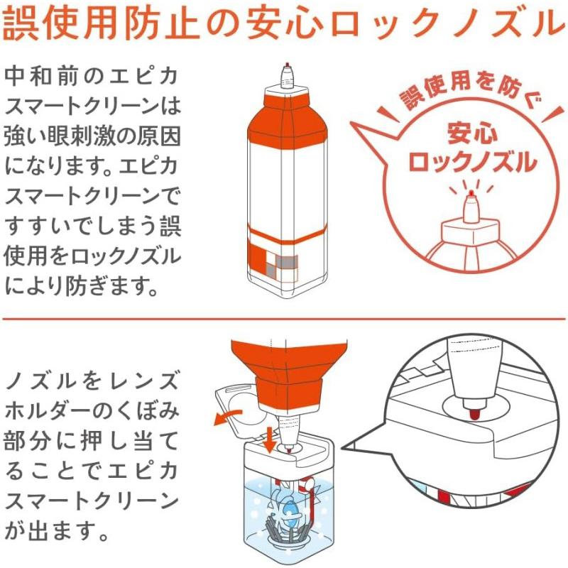 エピカ メニコン スマートクリーン 300ml ×6本 コンタクトケア用品