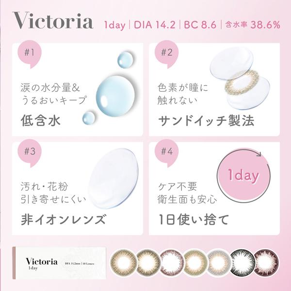 ヴィクトリアワンデー by キャンディーマジック Victoria 1day 2箱 10枚入り 度あり 度なし 1日 カラコン 菜々緒 キャンマジ  :Y1L09I10AA-coupon-2:コンタクトレンズ通販 ミルーノ - 通販 - Yahoo!ショッピング