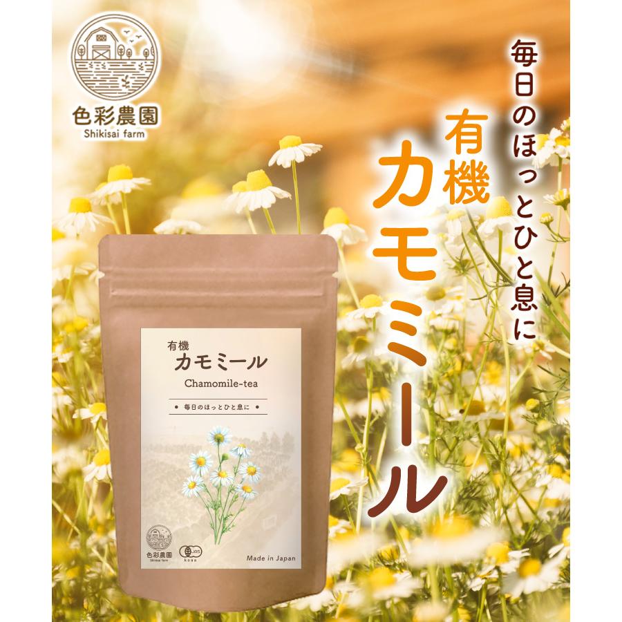公式】色彩農園 有機カモミール 1g×30包 色彩農園 ティーバッグ ノン