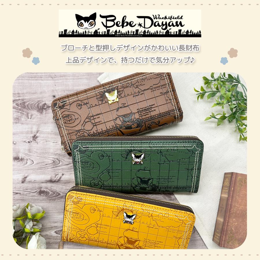 ベベダヤン 【コンパスローズ】 ラウンドファスナー長財布 財布