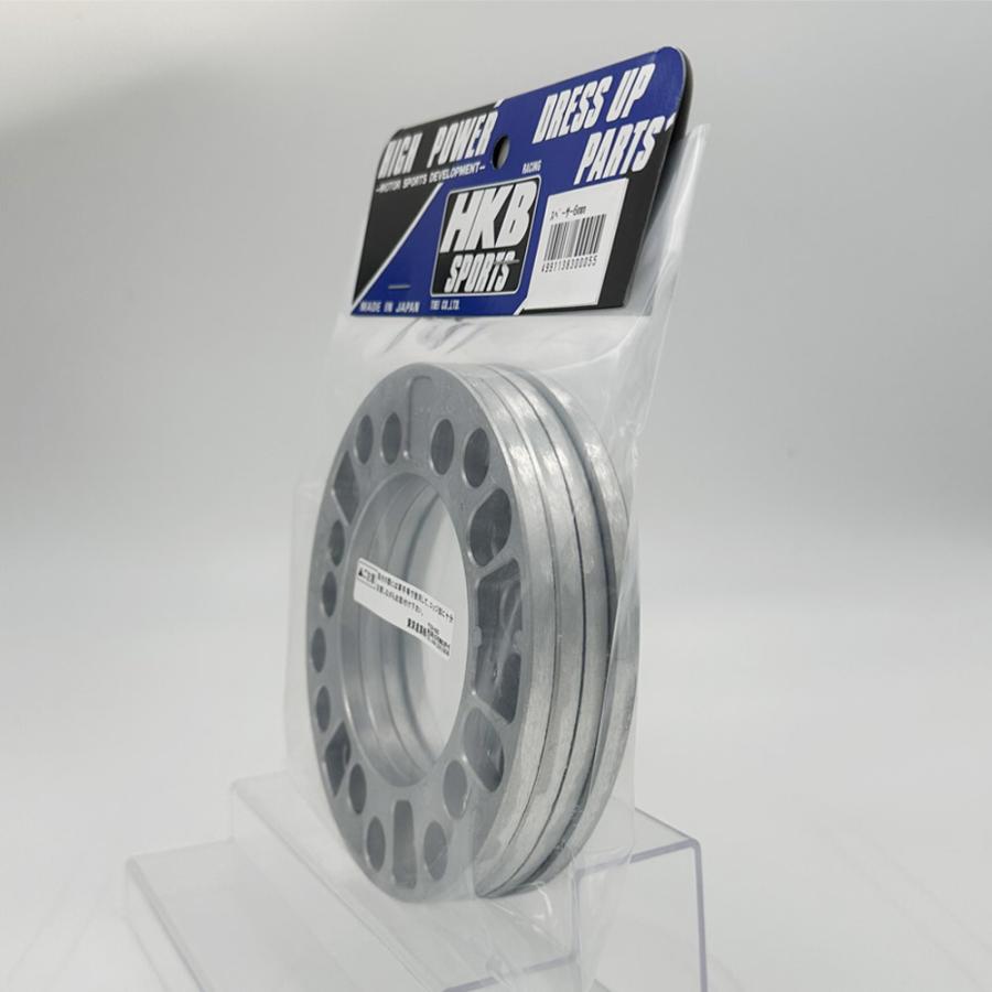 再お値下げ　未使用　Vstone 6mmスペーサー（キーハブ）4個セット HKB SPORTS ホイールスペーサー 6mm シルバー HKWS6 4穴・5穴兼用