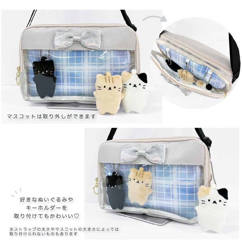 猫のぬいぐるみ　にゃんちゃん　ショルダーねこバッグ 楽天市場】猫ちゃん型バッグ ショルダーバッグ ハンドバッグ