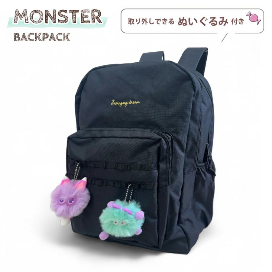Wモンスター 2層リュック リュック リュックサック Dパック カラフル