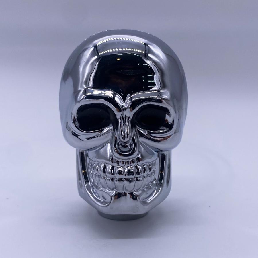 ideal ドクロ シフトノブ シルバー 汎用 アダプター付 MT