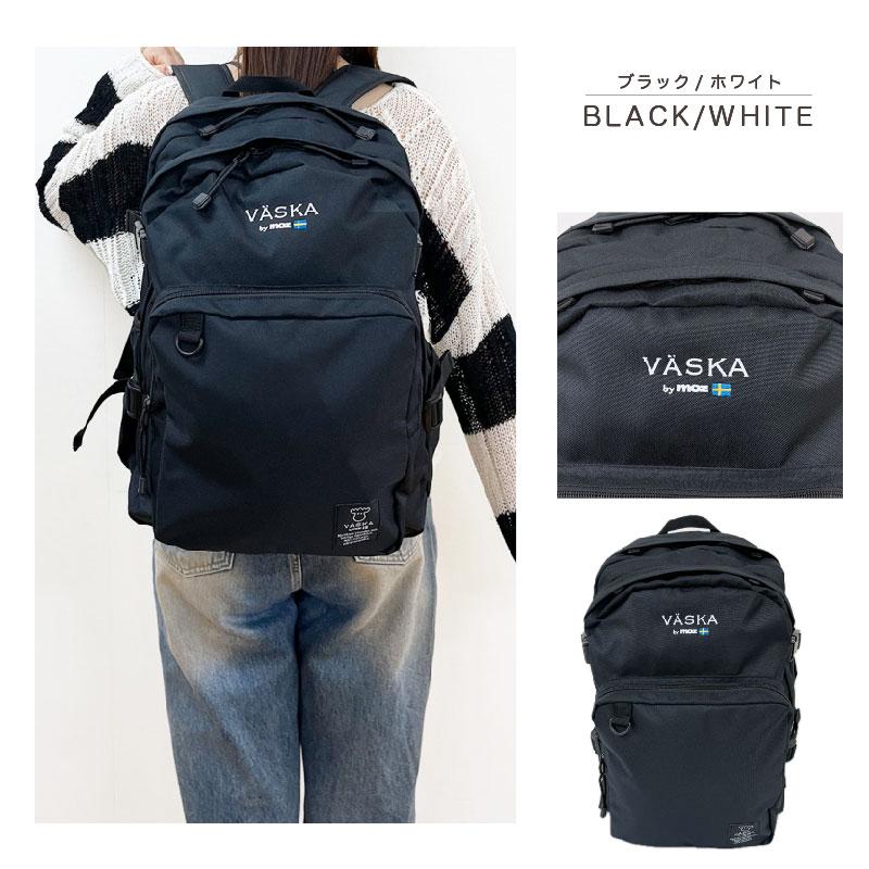 VASKA by moz 刺繍&ワッペン 2層リュック 通学 通勤 リュック