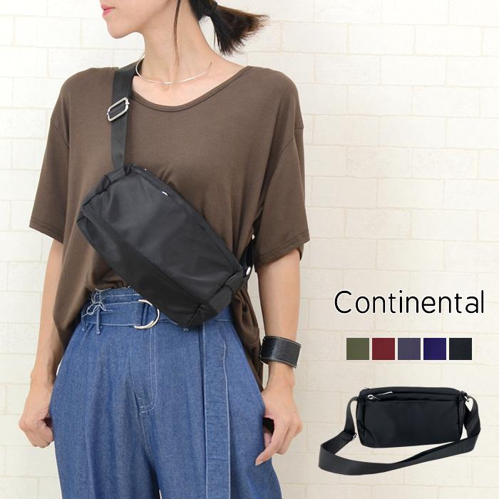 シンプルナイロンポシェット レディース バッグ ショルダーバッグ ポシェット サコッシュ風 ななめがけ シンプル カジュアル マチあり ブラック 358 Ba 147 Continental 通販 Yahoo ショッピング