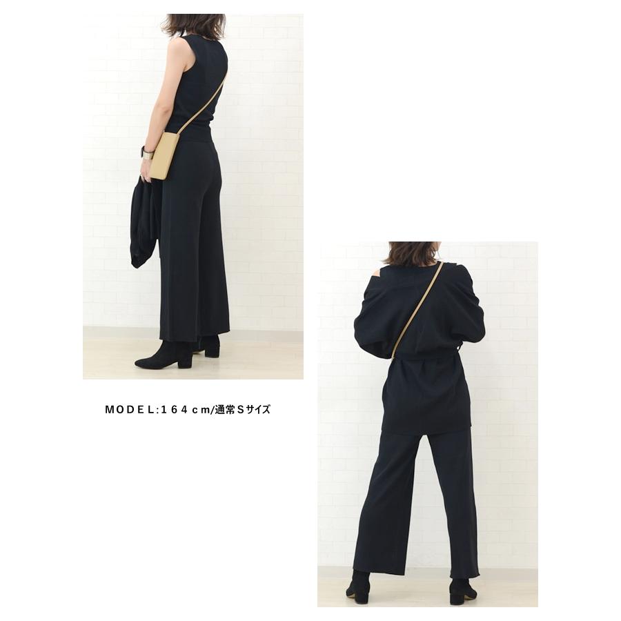 ニット セットアップ 3点セット レディース Vネック ノースリーブ ニットタンク カーディガン ワイドパンツ ブラウジング ワイドスリーブ 秋 大人 コーデ 358 Tp 2229 Continental 通販 Yahoo ショッピング