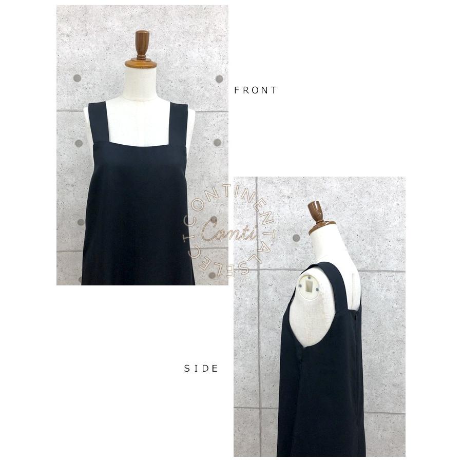 ノースリーブエプロンロング丈ワンピース レディース ロング丈ワンピース 無地 シンプル カジュアル 大人 ルームウェアにも 体型カバー メール便可 Op 366 Continental 通販 Yahoo ショッピング