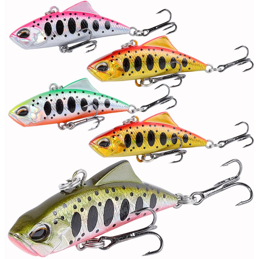 渓流 ルアー トラウト バイブレーション プラグ 5個 セット 4 5cm5 4g ヘビーシンキング ホログラム Vib Keiryu Vib 2 A Contyu フィッシングキャンプ 通販 Yahoo ショッピング