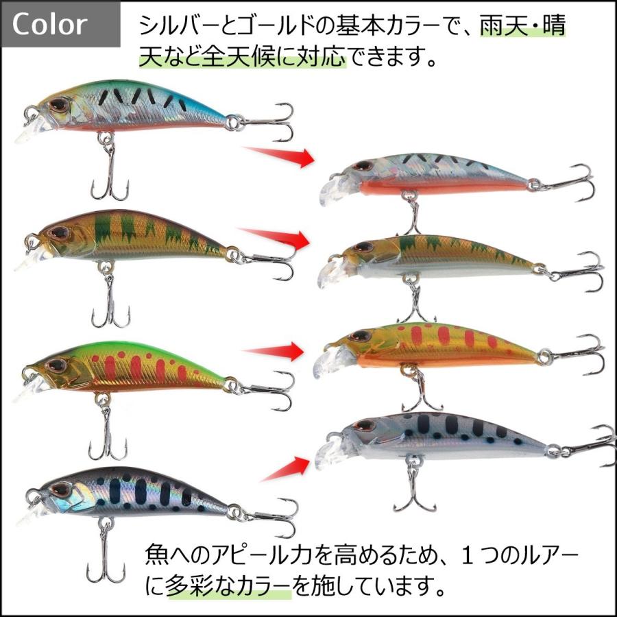 渓流 ルアー | トラウト ミノー 5個 セット | シンキング 4.5cm 4g ホログラム | 扁平 平打ち :rua-4g45cm:Contyu フィッシングキャンプ - 通販 - Yahoo!ショッピング 渓流 ルアー | トラウト ミノー 5個 セット | シンキング 4.5cm 4g ホログラム | 扁平 平打ち :rua-4g45cm:Contyu フィッシングキャンプ - 通販 - Yahoo!ショッピング