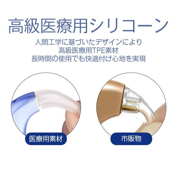 集音器 拡聴器 充電式 軽量 医療用素材 左右両用耳掛けタイプ 両親 高齢者用 お年様用 雑音抑え VHP1204 父の日 母の日 おじいさん お婆さん プレゼント|convenience|06