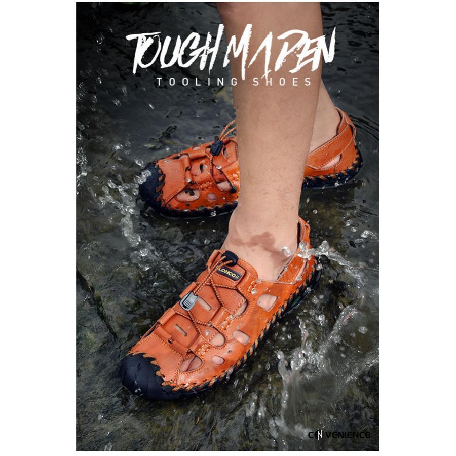 本革 アウトドア サンダル メンズ 釣り 登山 スポーツサンダル 滑り止め 軽量 ビーチサンダル 厚底 歩きやすい コンフォートサンダル 旅行 歩きやすい 夏 convea Convenience ヤフー店 通販 Yahoo ショッピング
