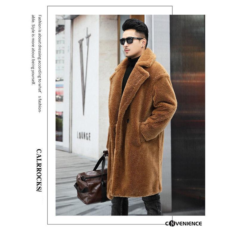 ロングコート ムートンコート フリースコート メンズ ボアコート アウター 裏ボア 裏起毛 もこもこ 冬 防寒 暖かい おしゃれ 高級 大きいサイズ 韓国風 214conve Convenience ヤフー店 通販 Yahoo ショッピング