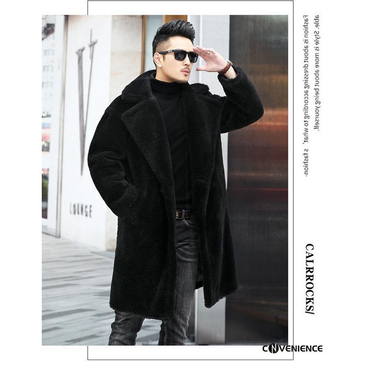 ロングコート ムートンコート フリースコート メンズ ボアコート アウター 裏ボア 裏起毛 もこもこ 冬 防寒 暖かい おしゃれ 高級 大きいサイズ 韓国風 214conve Convenience ヤフー店 通販 Yahoo ショッピング