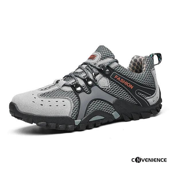 トレッキングシューズ メンズ アウトドアシューズ ローカット メッシュスニーカー ウォーキングシューズ 幅広 30代 40代 50代 登山靴 父の日 プレゼント 2152conve Convenience ヤフー店 通販 Yahoo ショッピング