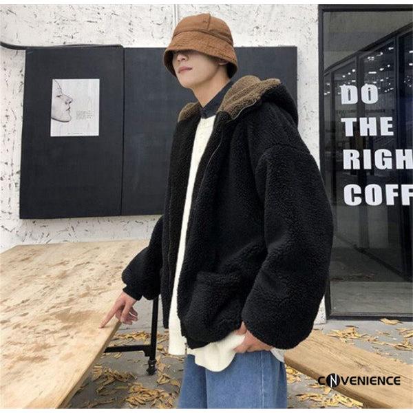 メンズ ボアジャケット フリースジャケット フルジップパーカー もこもこ ボア アウター あったか カップル 男女兼用 ユニセックス ブルゾン 代30代40代 Cofuku Convenience ヤフー店 通販 Yahoo ショッピング