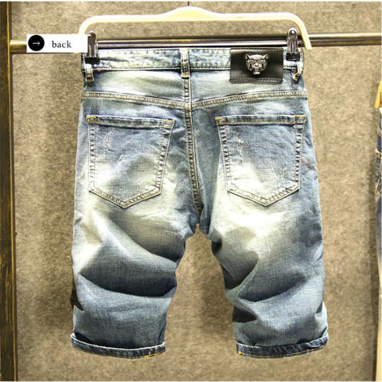 沸騰ブラドン デニムパンツ ショートパンツ メンズ 半ズボン ハーフパンツ デニム ジーンズ スリム ショーツ ハーパン 短パン ボトム メンズファッション ストリート系 Baki Pinkstripes Org