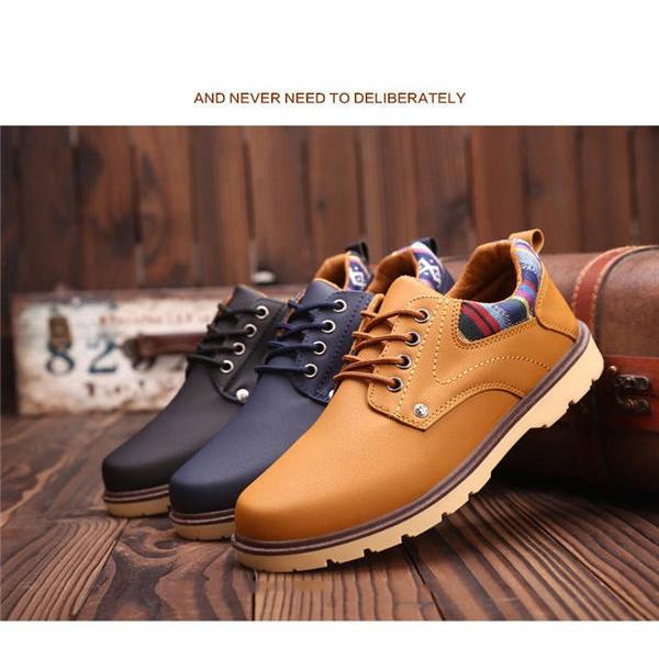 ワークブーツ メンズ ローカット 本革調 スニーカー ワークブーツ メンズ ブランド エンジニアブーツ ショートブーツ レースアップ 靴 防水 防滑 紐 厚底 Convea Convenience ヤフー店 通販 Yahoo ショッピング