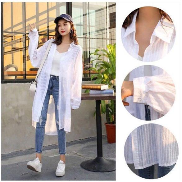 大きいサイズ ロングカーディガン 薄手 マキシ ロング丈 ホワイト 白 春 夏 秋 Uvカット 紫外線カット シンプル 無地 薄 コーディガン Conve Convenience ヤフー店 通販 Yahoo ショッピング