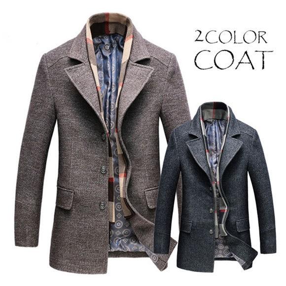 ロングコート メンズ チェスターコート トレンチコート ビジネスコート カジュアル おしゃれ 30代 40代 50代 大きいサイズ カシミヤ 暖かった 送料無料 即納