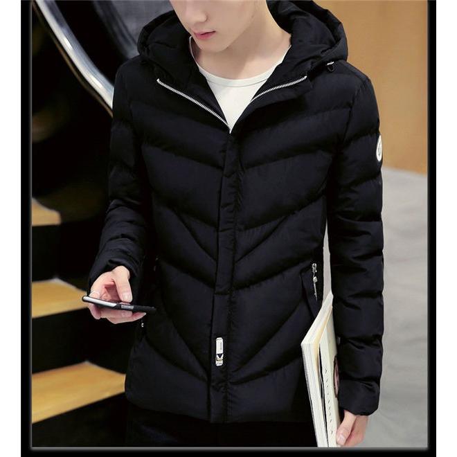 ダウン メンズ ダウンジャケット ダウンコート メンズ フード付き キルティング スリム 細身 中綿コート 軽量 秋冬 Convejacket Convenience ヤフー店 通販 Yahoo ショッピング